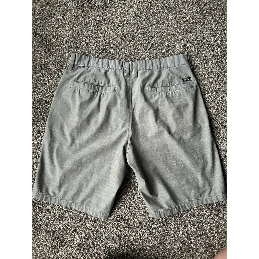 Billabong New Order Summersibles Gray Chino Shorts Regular Fit Polyester